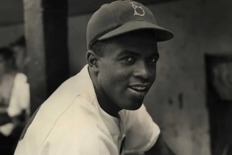 Jackie Robinson of the Brooklyn Dodgers