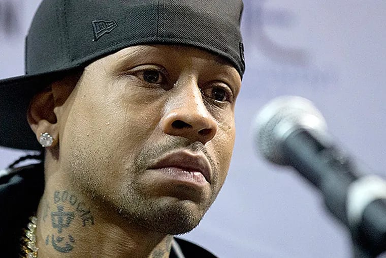 Tearful Iverson retires as a Sixer