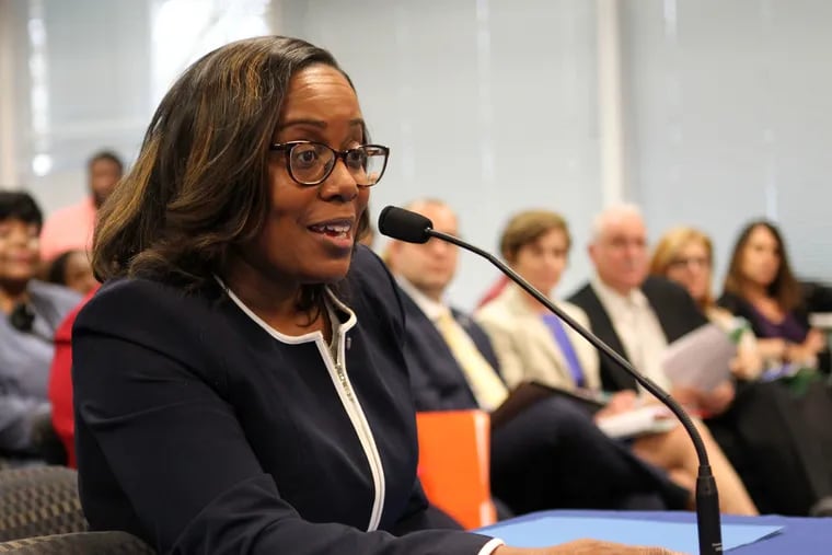 Katrina T. McCombs is the state-appointed superintendent in charge of the Camden school system. She has promised to work with the three incoming school board members chosen by residents in the first election in the city since a 2013 state takeover.