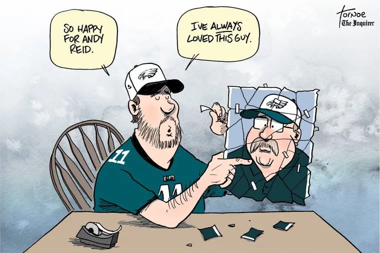 Eagles fans have always loved Andy Reid, right?