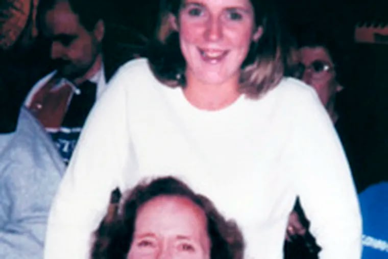 Linda Reis and daughter Christine Eberle. In 2001, two men abducted Eberle from a PATCO station in Camden and later killed her.