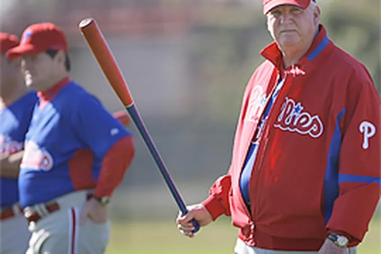 Phillies manager Charlie Manuel hasn't always enjoyed the view of his team during spring training this year. (David Maialetti/Daily News)