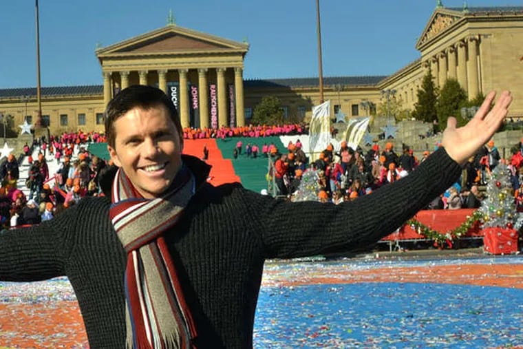 Adam Joseph at the 6ABC Dunkin' Donuts Thanksgiving Day Parade.