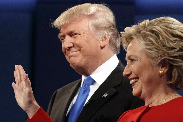 The first debate: Donald Trump and Hillary Clinton. The second is next Sunday.