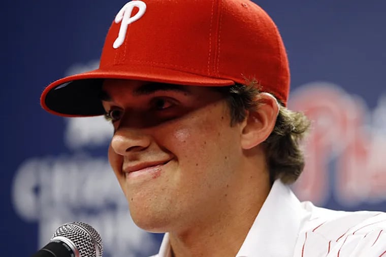 Phillies newly-drafted pitcher Aaron Nola. (Matt Slocum/AP)
