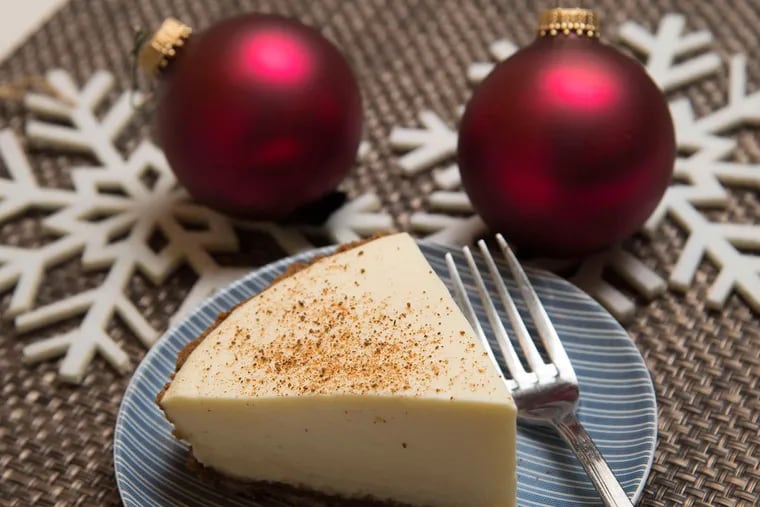 No-bake eggnog pie with a gingersnap crust in &quot;Magpie: Sweets and Savories from Philadelphia's Favorite Pie Boutique&quot; has a rum-enhanced cream.