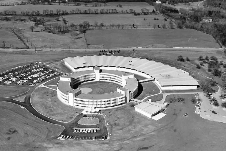 In 1962, when King of Prussia was still farmland, architect  Vincent Kling designed a circular campus for a group of Baptist organizations. Today it sits at the confluence of several highways.