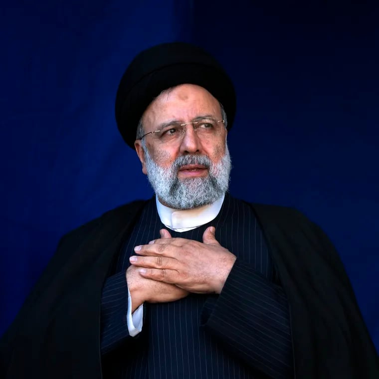 FILE- A helicopter carrying Iranian President Ebrahim Raisi suffered a “hard landing” on Sunday, May 19, 2024, Iranian state television reported, without immediately elaborating. (AP Photo / Vahid Salemi, File)