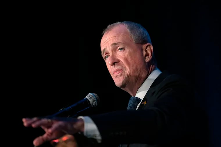 File: New Jersey Gov. Phil Murphy speaks to supporters during election night party in Asbury Park, N.J.