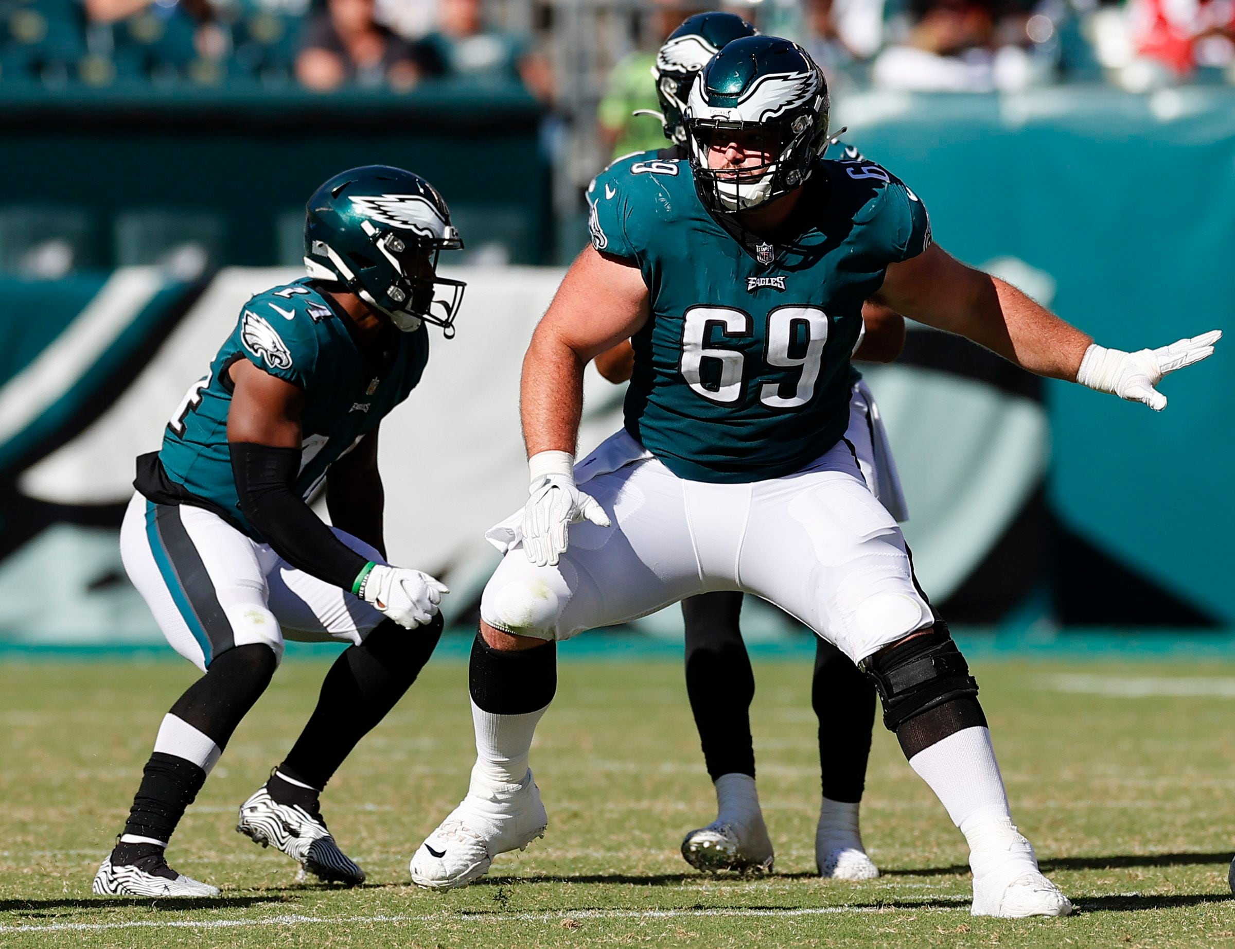 Eagles rookie lineman Landon Dickerson to start at right guard
