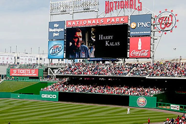 Harry Kalas passed away on Opening Day of the 2009 season in Washington. (Evan Vucci/AP file photo)