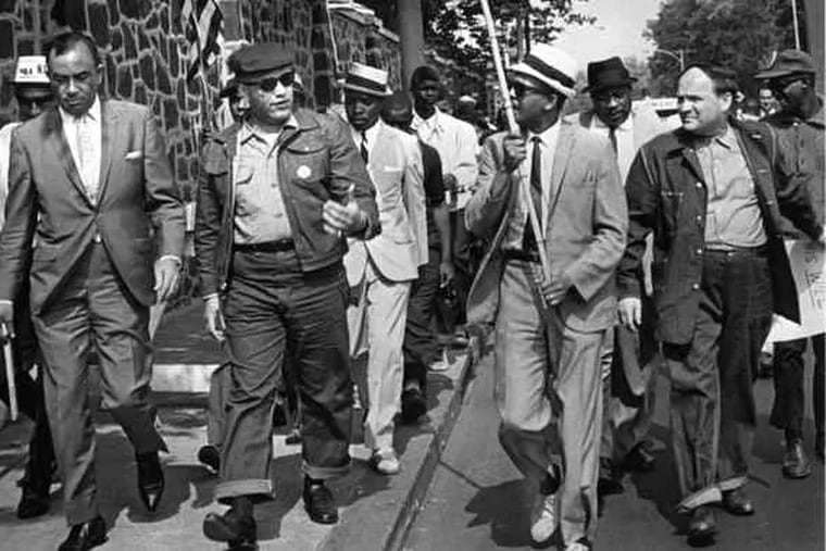 One historic event Mr. Franklin recorded was a 1966 march to desegregate Girard College.