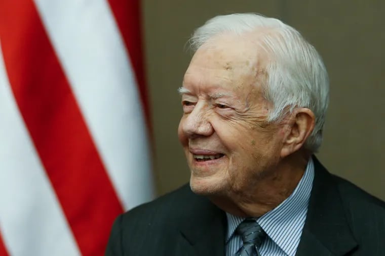 Former President Jimmy Carter, pictured here in 2016, entered hospice care at his home in Georgia in February.