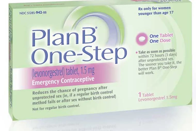 The Plan B One-Step (levonorgestrel) tablet.(AP Photo/Teva Women's Health)