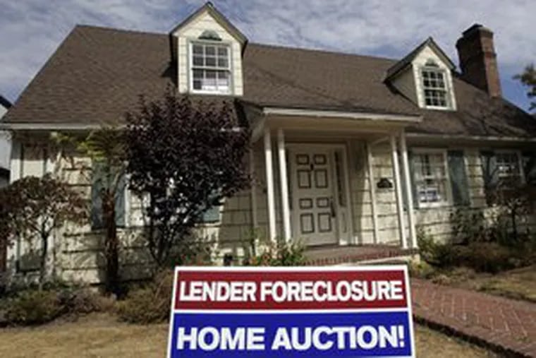 A home in foreclosure for sale in Pasadena, Calif. California, Florida, Arizonaand Nevada are the states with the highest foreclosure rates in the country.