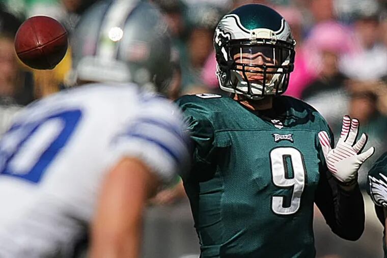 Eagles quarterback Nick Foles. (Suchat Pederson/The Wilmington News-Journal/AP)