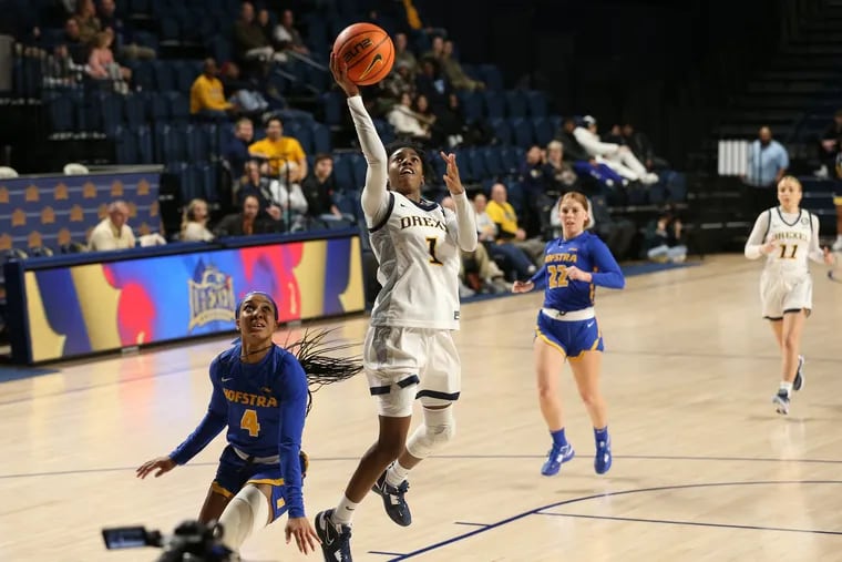 Drexel's Keishana Washington goes up for a layup during the first half. She finished with a game-high 24 points.