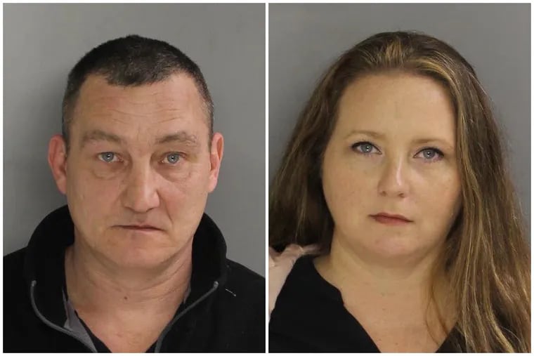Alan Staniskis and Kera Kiss are charged with stealing $50,000 from the Marine Corps League of Delaware County.