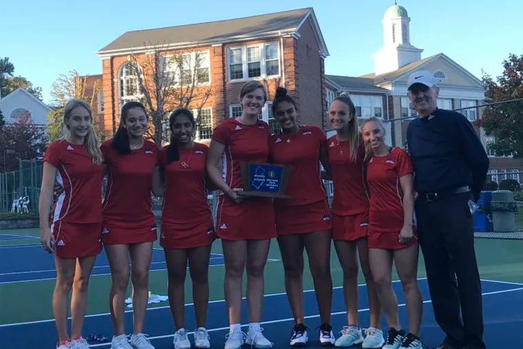The Moorestown Friends girls' tennis team defeated Ranney School, 4-1, on Tuesday in the Non-Public B finals.