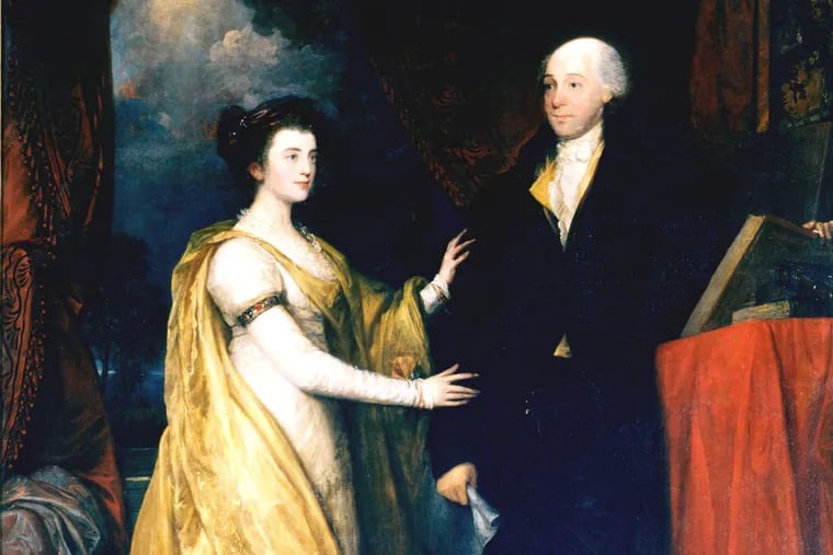William Hamilton and his niece Ann Hamilton, portrait by Benjamin West. The Historical Society of Pennsylvania is seeking to sell the iconic painting.