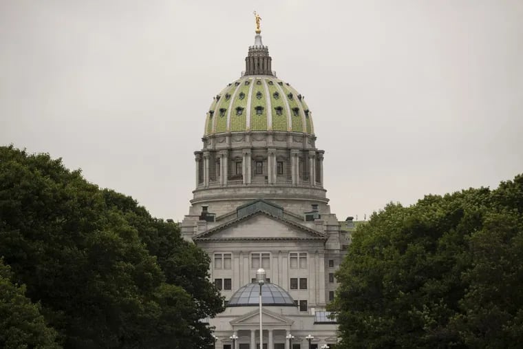 The Pennsylvania Capitol building in Harrisburg.