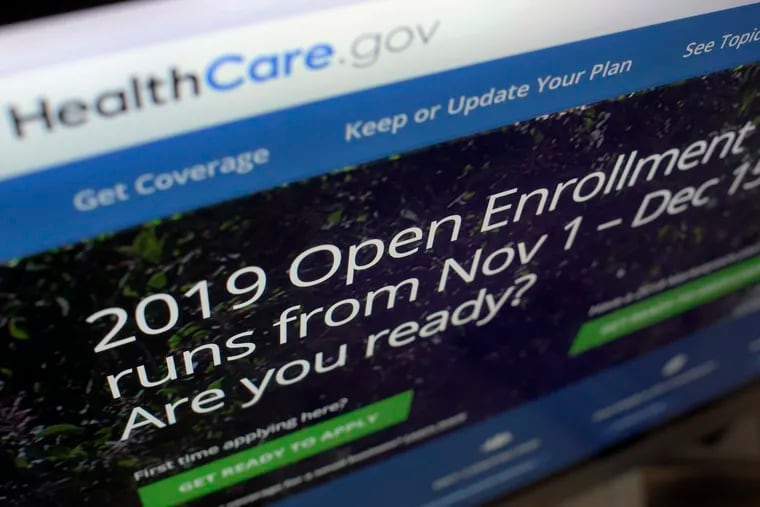 This Tuesday, Oct. 23, 2018 photo shows HealthCare.gov website on a computer screen in New York. The sign-up period for next year’s individual health insurance coverage ran from Nov. 1 to Dec. 15. (Patrick Sison / AP)