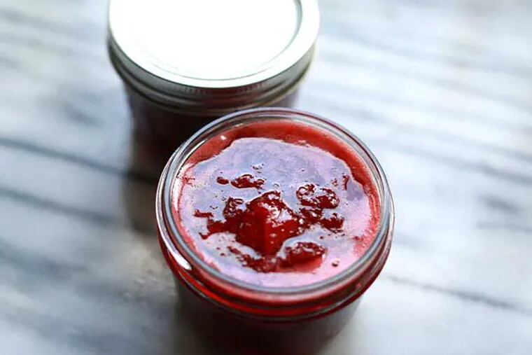 Marisa McClellan's strawberry, honey, thyme and lemon jam, ( DAVID SWANSON / Staff Photographer )