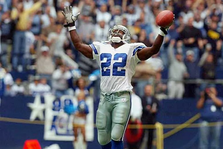 Emmitt Smith is the NFL's all-time leader in rushing yards.