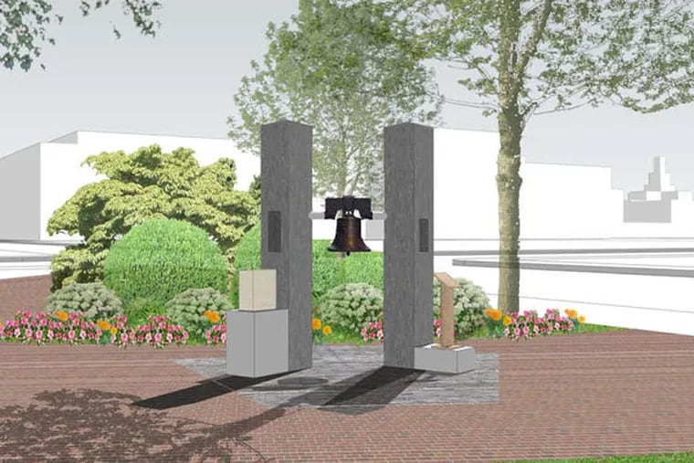Artist's rendering of the city's second 9/11 memorial,fast-tracked for review and final approval. The design was pulled last week to be "tweaked."