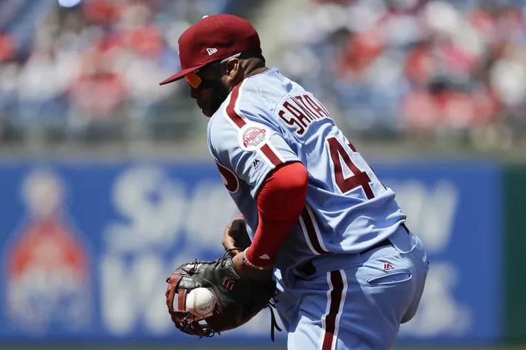 Carlos Santana’s errors are starting to pile up for the Phillies.