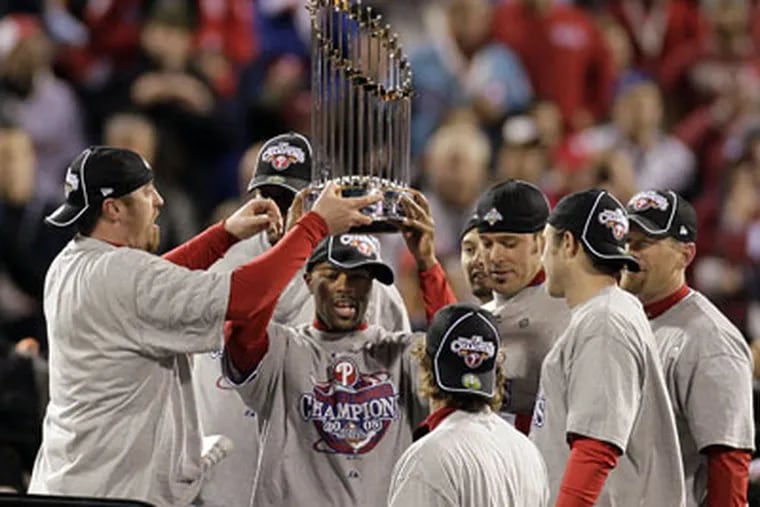 The Phillies beat the Tampa Bay Rays in five games to win the 2008 World Series. (Steven M. Falk/Staff file photo)
