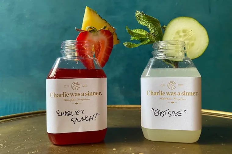 Single-serve to-go cocktails from Charlie was a sinner in Midtown Village. The bar is reinstating a happy hour Monday through Friday.