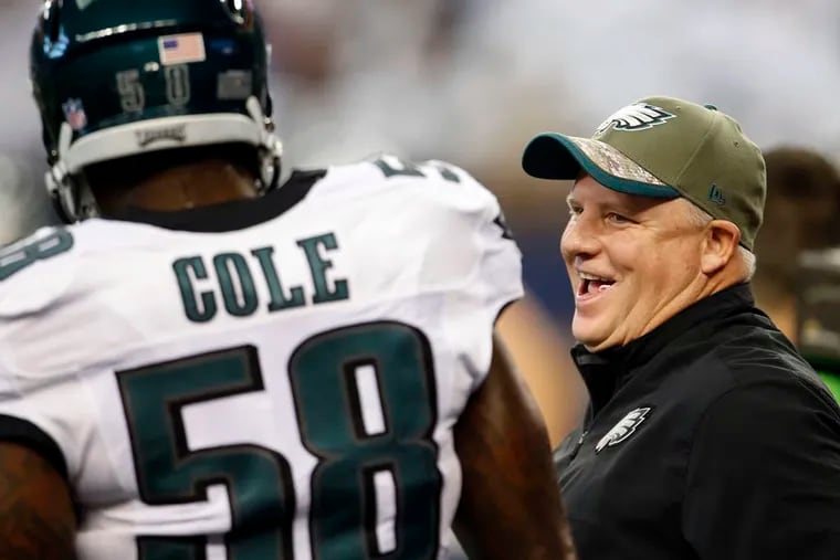 Trent Cole is one the Eagles who wants to stick around and play for Chip Kelly.
