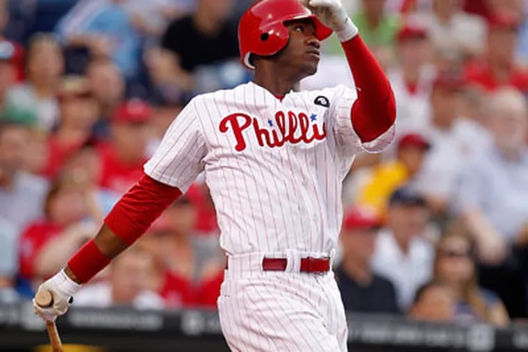 The Phillies hope Domonic Brown can get his groove back. (Ron Cortes / Staff Photographer)