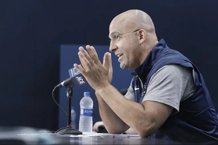 The most important game on the schedule is always the next one, Penn State coach James Franklin says.