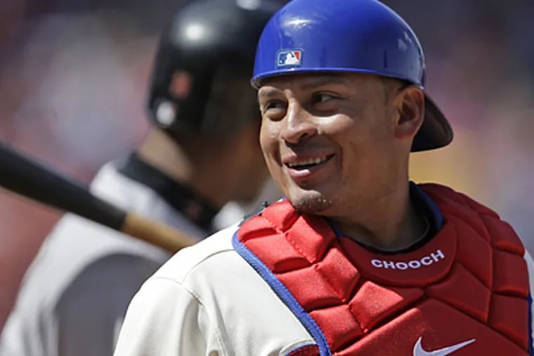 Phillies catcher Carlos Ruiz expects to rejoin the team soon. (David Maialetti/Staff file photo)
