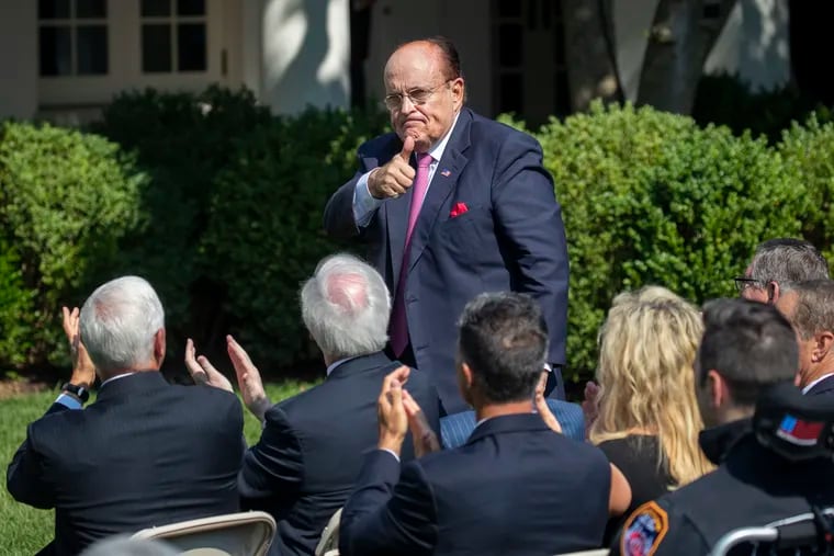 Rudy Giuliani at an even at the White House in July of 2019.