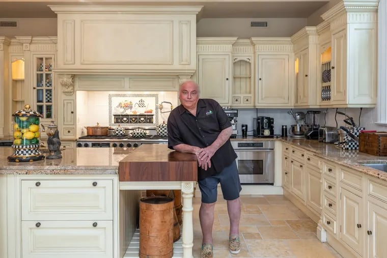 Chef Bobby Sliwowski, also known as Bobby Chez, in his home kitchen in Moorestown.