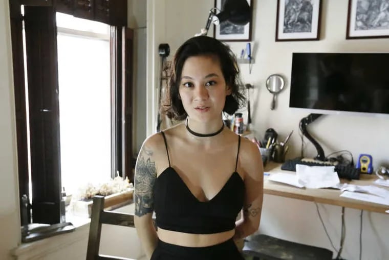 Philadelphia songwriter Michelle Zauner, who records as Japanese Breakfast, in her Center City apartment. Her new album is “Soft Sounds From Another Planet.”