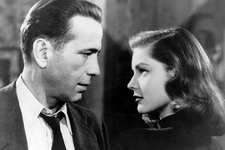Humphrey Bogart and Lauren Bacall in "The Big Sleep." Bacall, the sultry-voiced actress and Humphrey Bogart’s partner off and on the screen, died Tuesday, Aug. 12, 2014 in New York. She was 89.