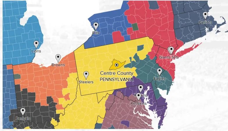 Pennsylvania is Steelers Country and that's annoying