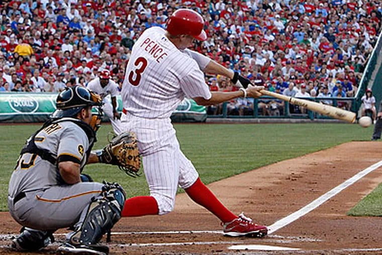 The Phillies have gone 12-2 since Hunter Pence joined the middle of the batting order. (Ron Cortes/Staff file photo)