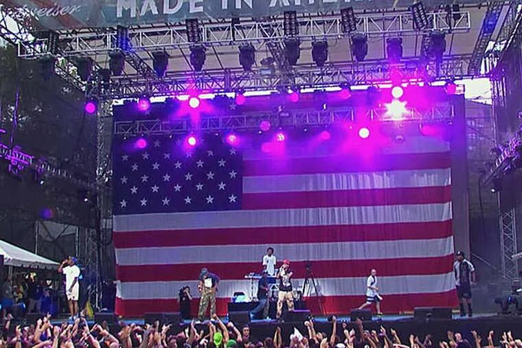 A scene from the documentary &quot;Made in America,&quot; about the world-class music festival in Philadelphia in 2012. Directed by Ron Howard.