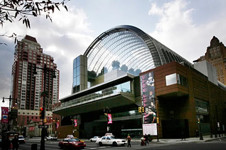 The Kimmel Center at Broad and Spruce Streets in 2008. After opening 10 years ago with some snags and then successes, the venue is ready to undergo some extensive improvements. (Laurence Kesterson / Staff Photographer)