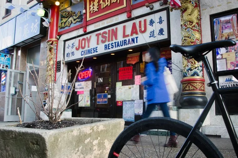 Joy Tsin Lau in Chinatown, where nearly 100 lawyers and law students fell ill last year.