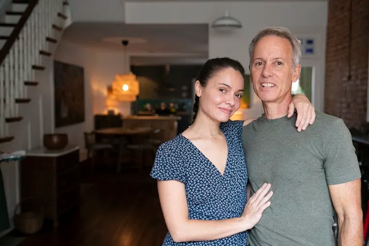 Julia Allen lives with her father, Ben, in a rowhouse he renovated in North Philadelphia. As part of the renovation, he removed a wall near the stairwell to open up the first floor.