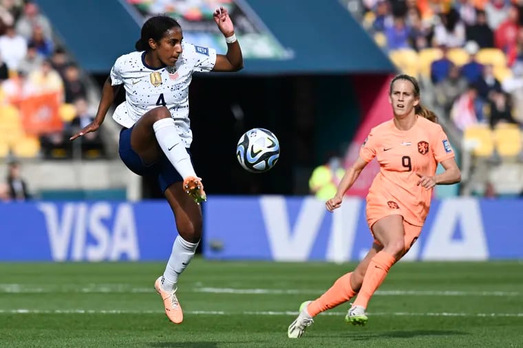 Rarely if ever has the U.S. women's soccer team's best player at a major tournament been as young as 23-year-old Naomi Girma.