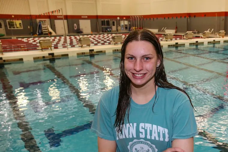 Upper Dublin swimming star Abbie Amdor was named best girls' swimmer at the recent PIAA Class 3A state championships.