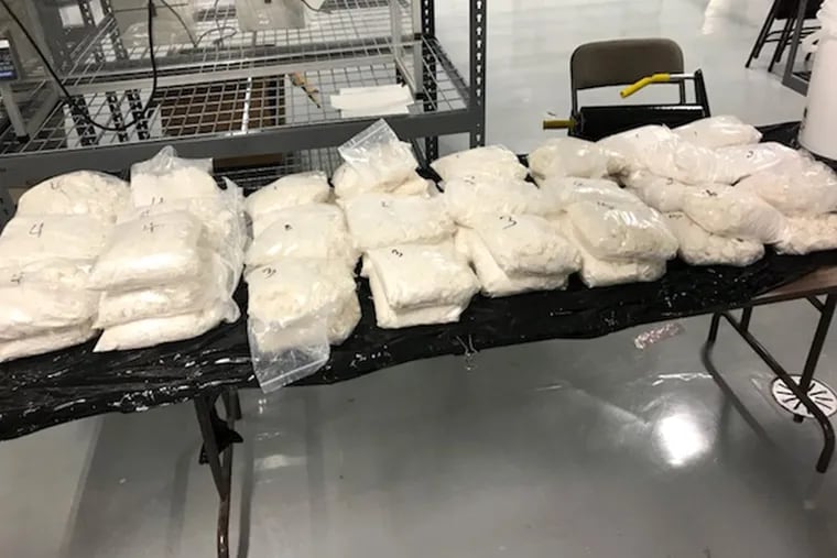 U.S. Customs and Border Protection officials said the agency seized 110 pounds of fentanyl at the Area Port of Philadelphia in late June, the largest-ever seizure of fentanyl at that location.