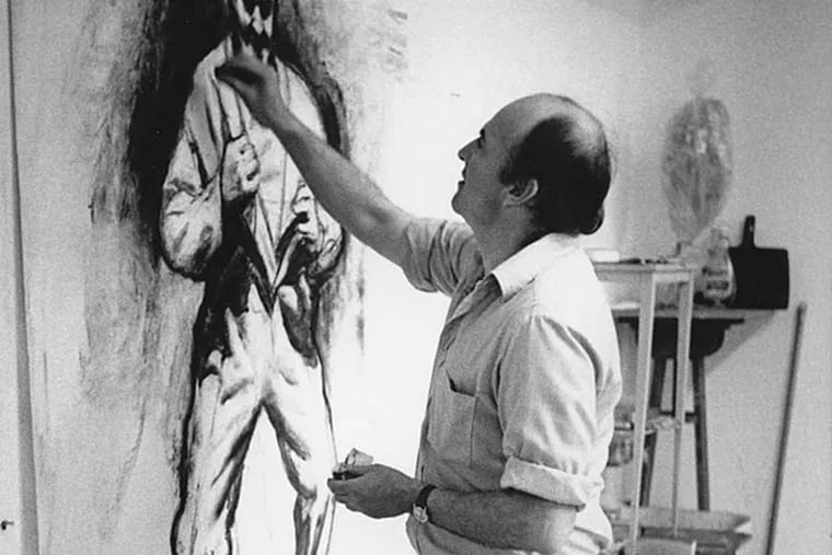 Sidney Goodman in 1986. The Art Museum's Anne d'Harnoncourt called him "one of the very strongest figurative painters . . . in the United States."